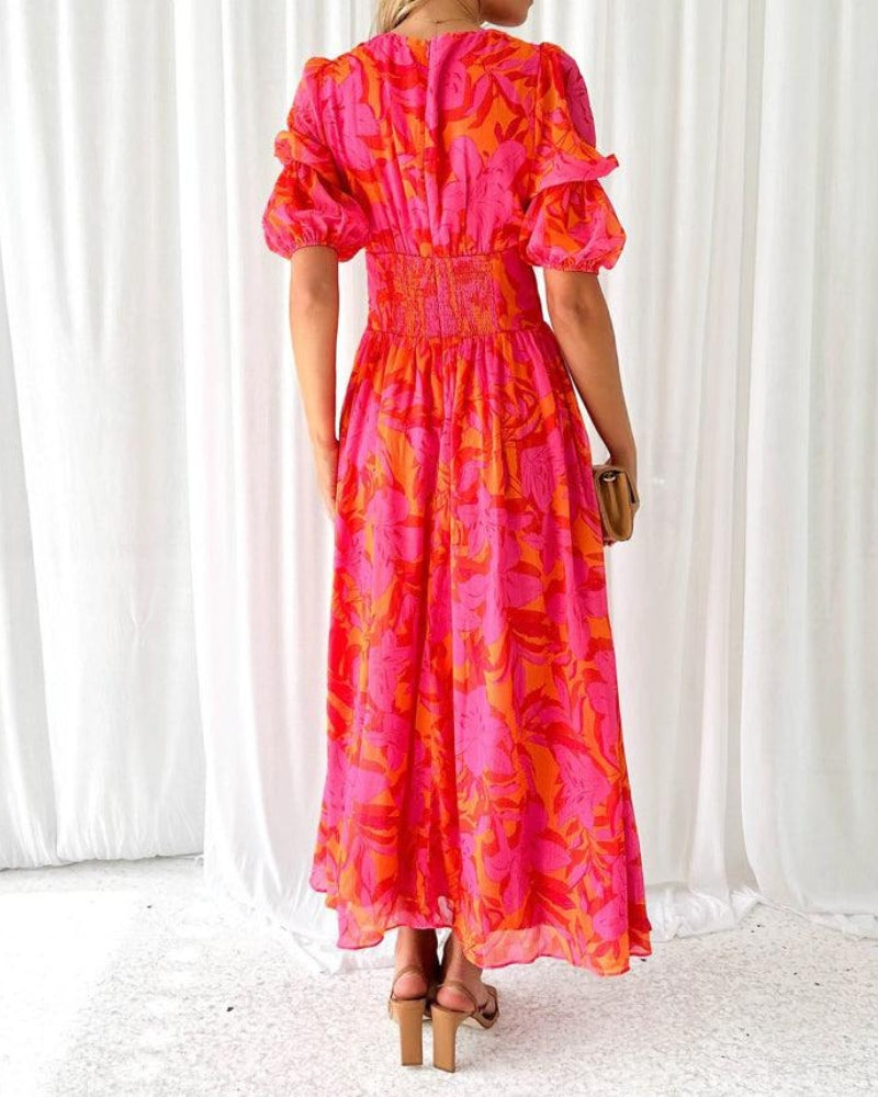 Alva™ | Maxi Dress with Balloon Sleeves