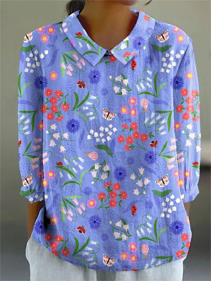Eden | Vintage Colorful Blouse