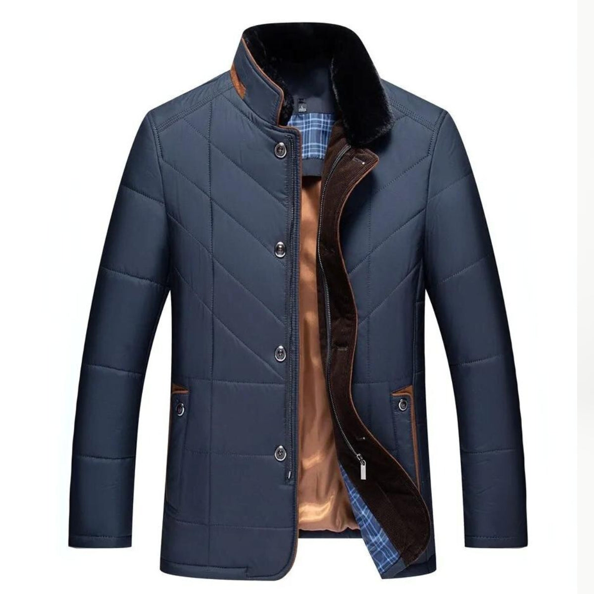 Cruz Winter Jacket with Stand-Up Collar