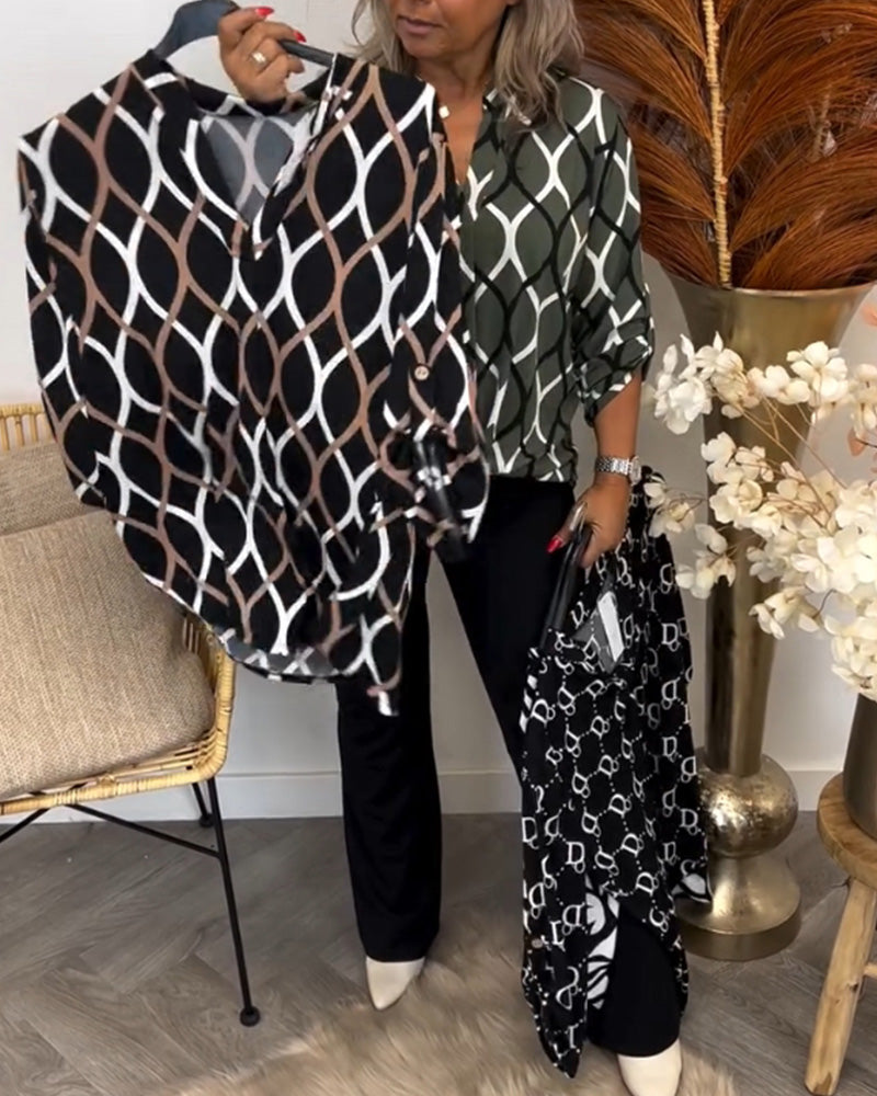 Laurel – Blouse with Graphic Print