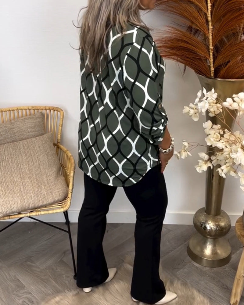 Laurel – Blouse with Graphic Print