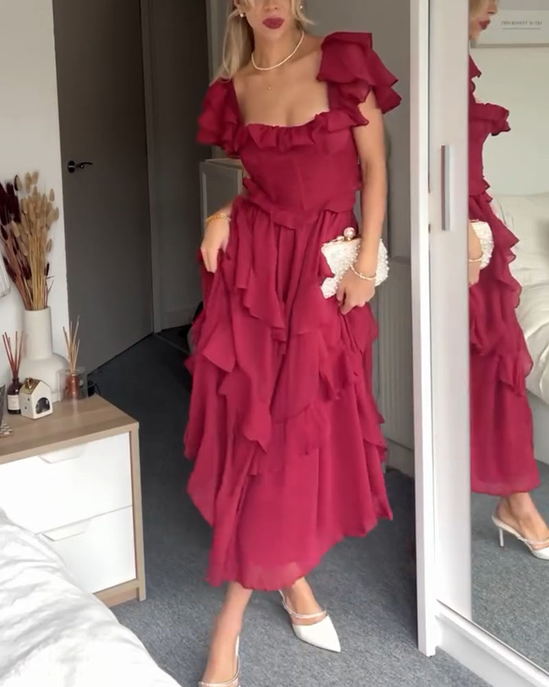Elisa - Ruffled Dress