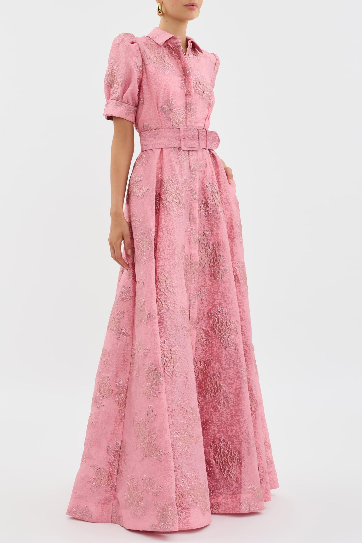 Rebecca - Short dress with puff sleeves