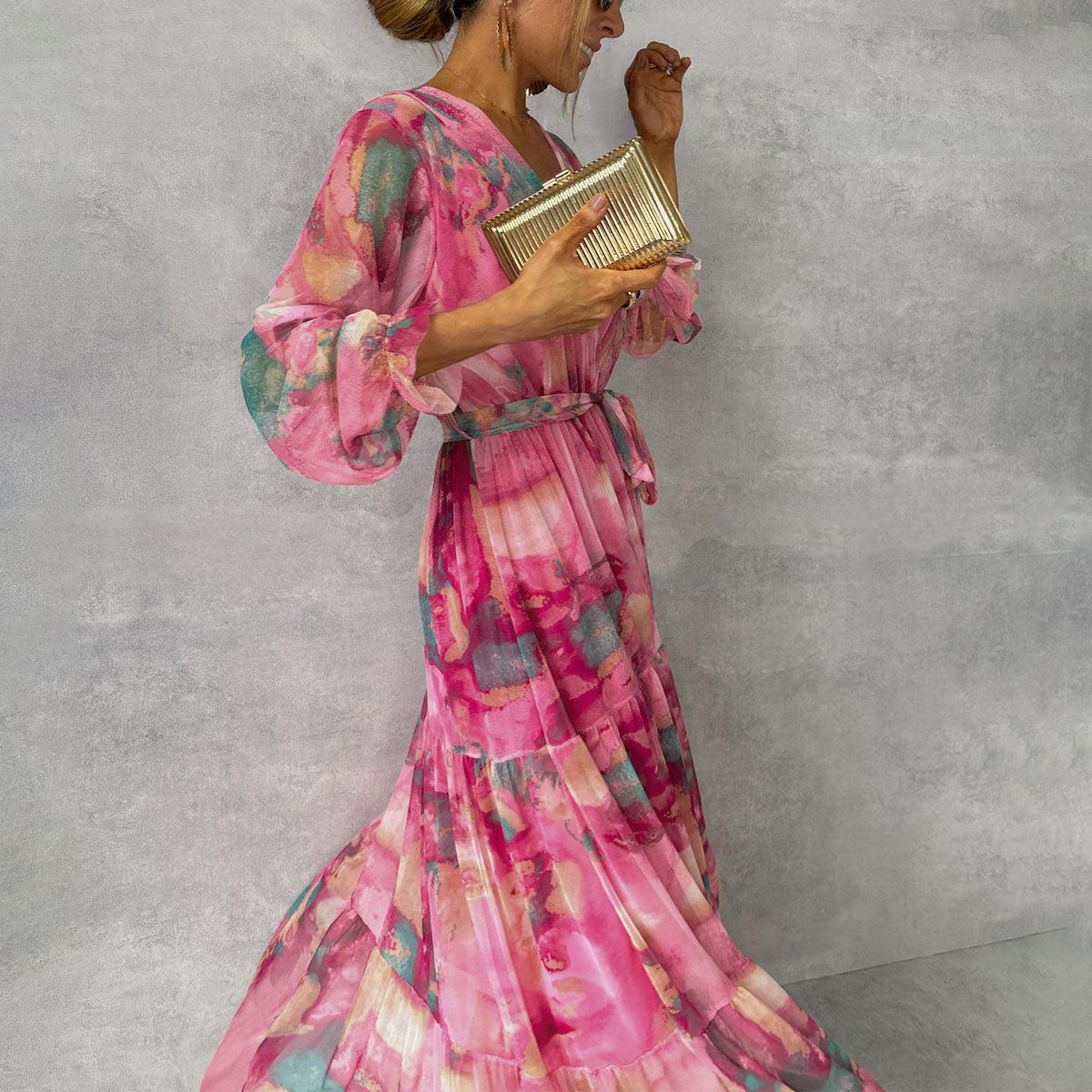 Meli | Wrap Dress with Floral Pattern