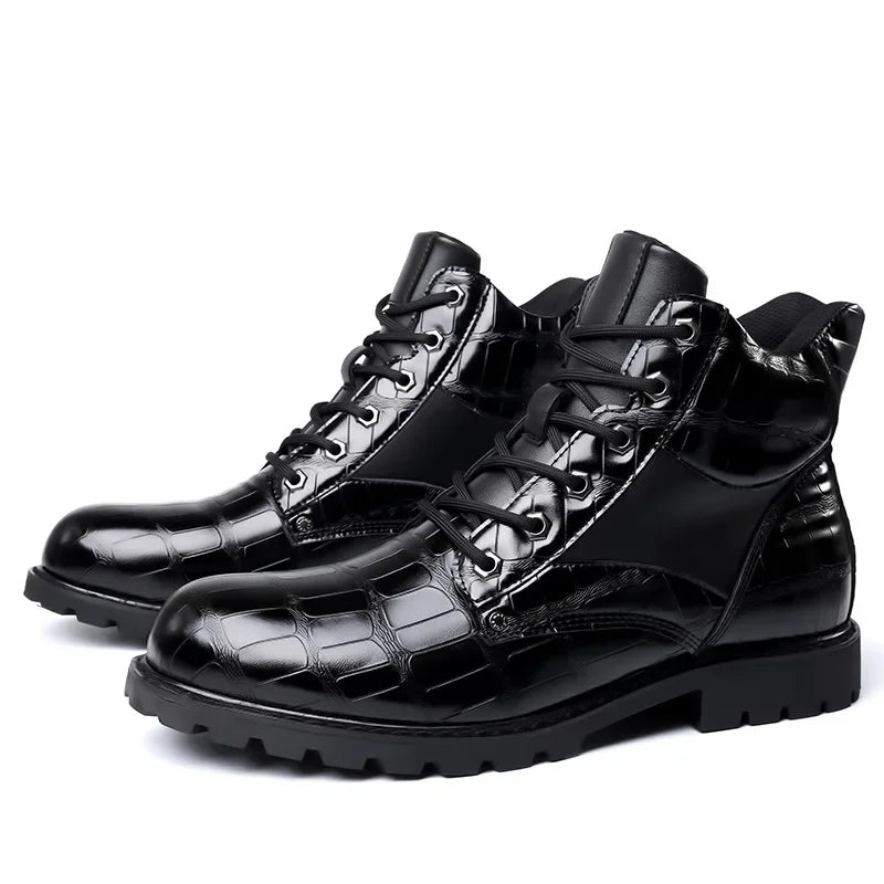 Ethan | Premium Crocodile Leather Boots