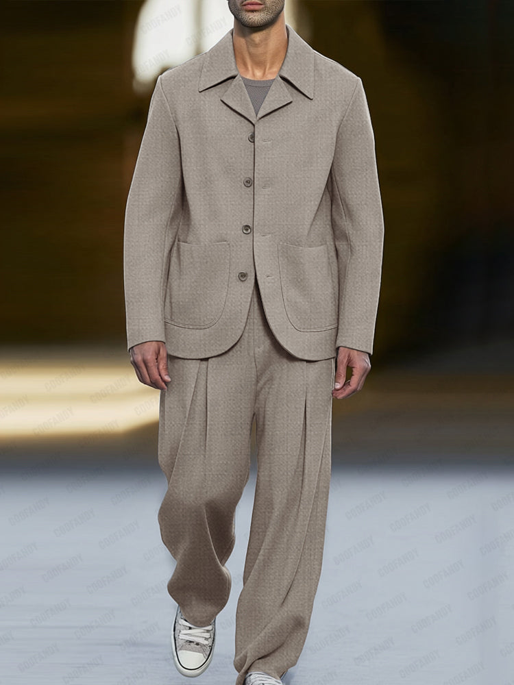 Modern Smart Casual Suit Set