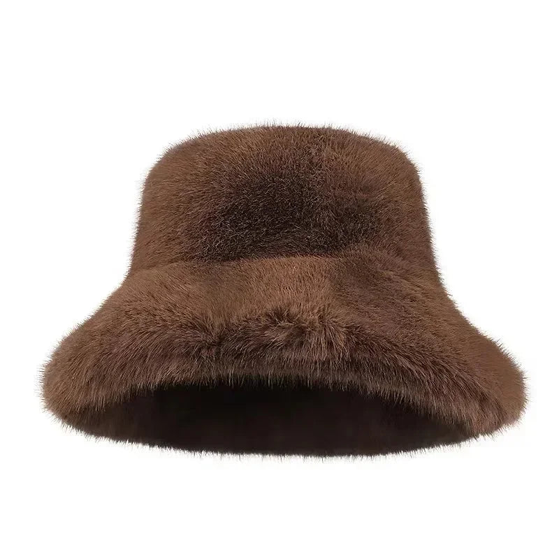 Blush Cloud Faux Fur Hat