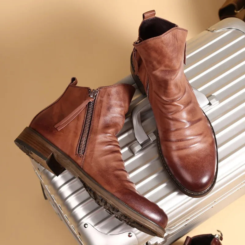 Daniel | Sleek Leather Chelsea Boots