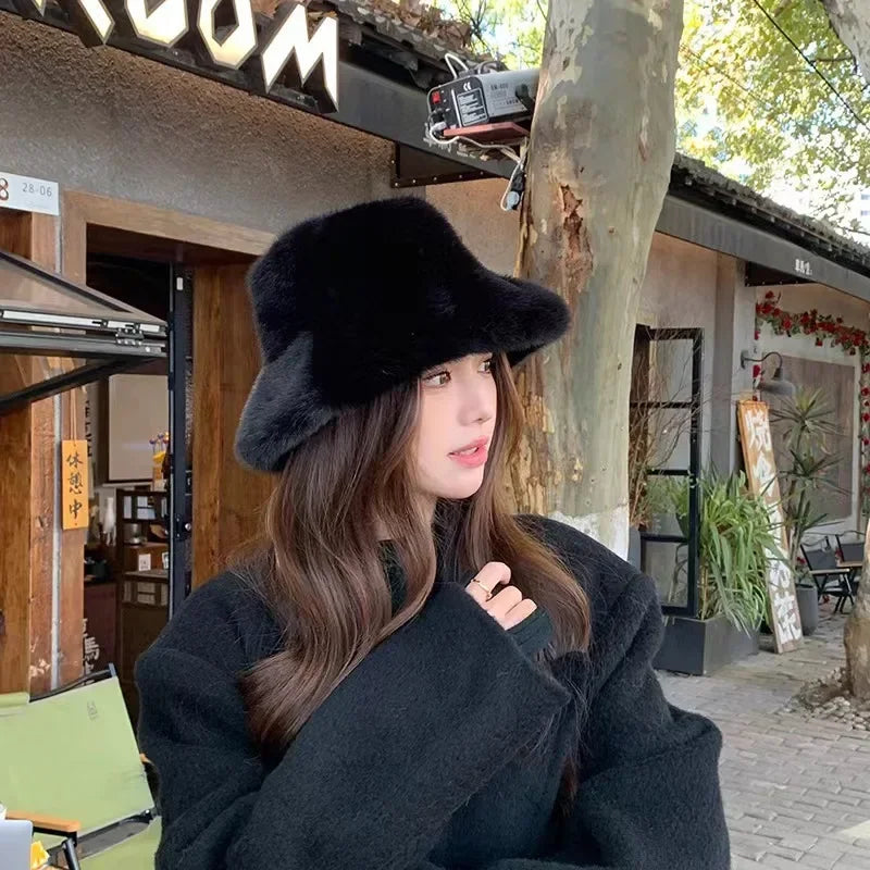 Blush Cloud Faux Fur Hat