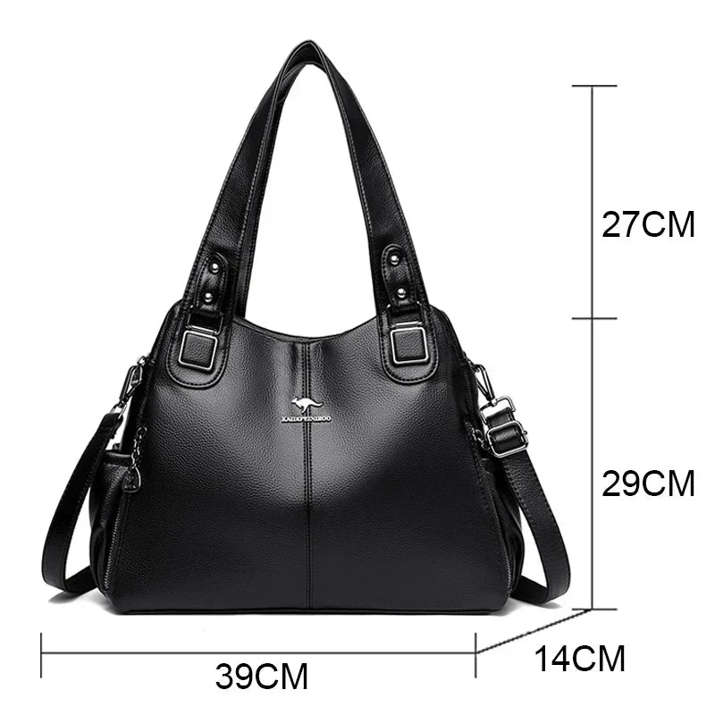 India™ Classic Vintage Leather Shoulder Bag
