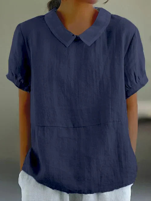 Deborah | Relaxed Fit Collared Blouse